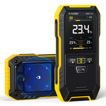 FNIRSI WMT-10 Бесконтактный измеритель влажности древесины и стен. Гигрометр